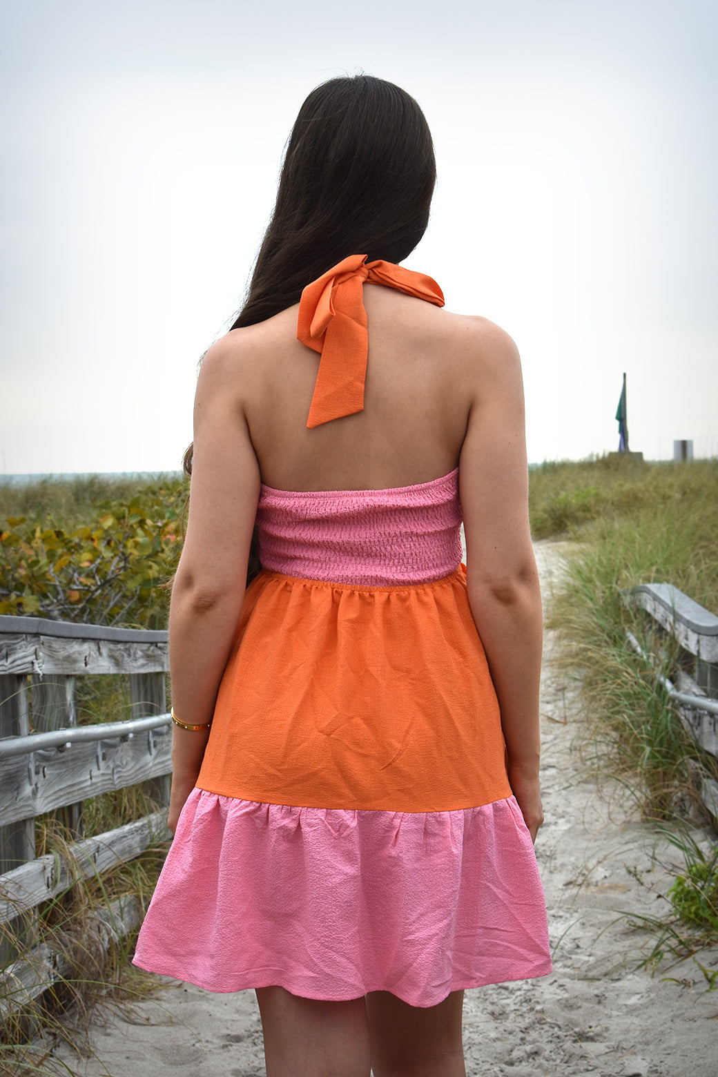 Spring Stories Colorblock Mini Dress