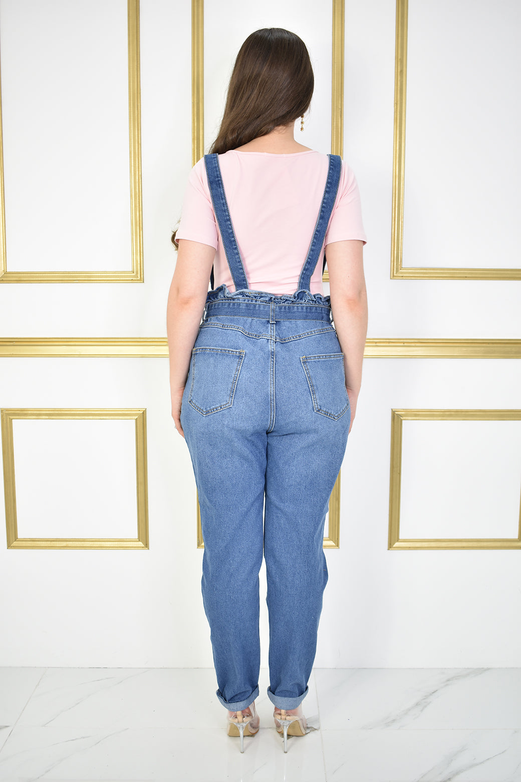 Don't Get Distracted Denim Overall